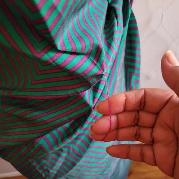 Vertigo Snap Waist Dress • Sleeveless • Striped • Size X-Small - Picture 4 of 7